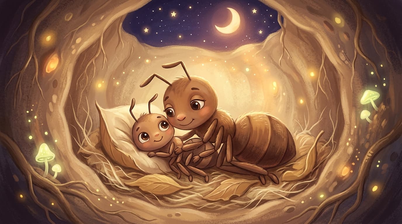 La petite fourmi rentre à la maison